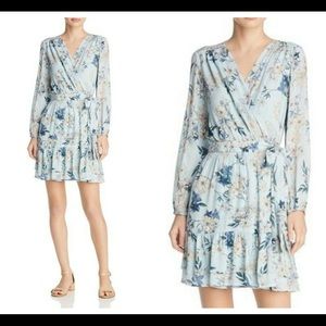 Beltaine tie-front floral wrap dress